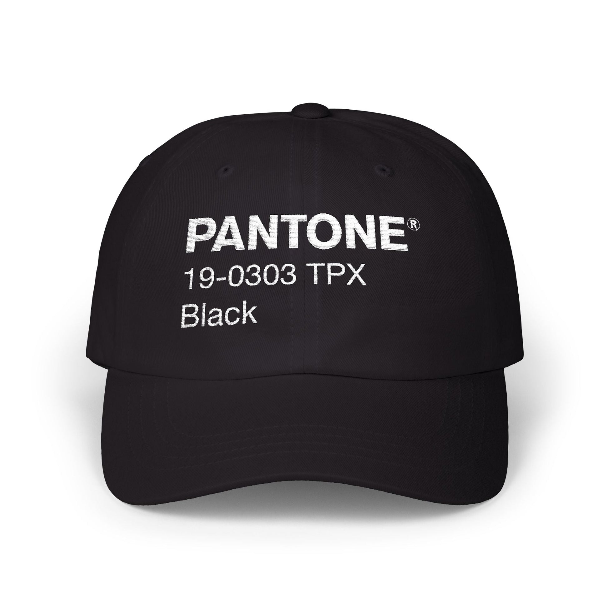 Black Pantone Hat Printify
