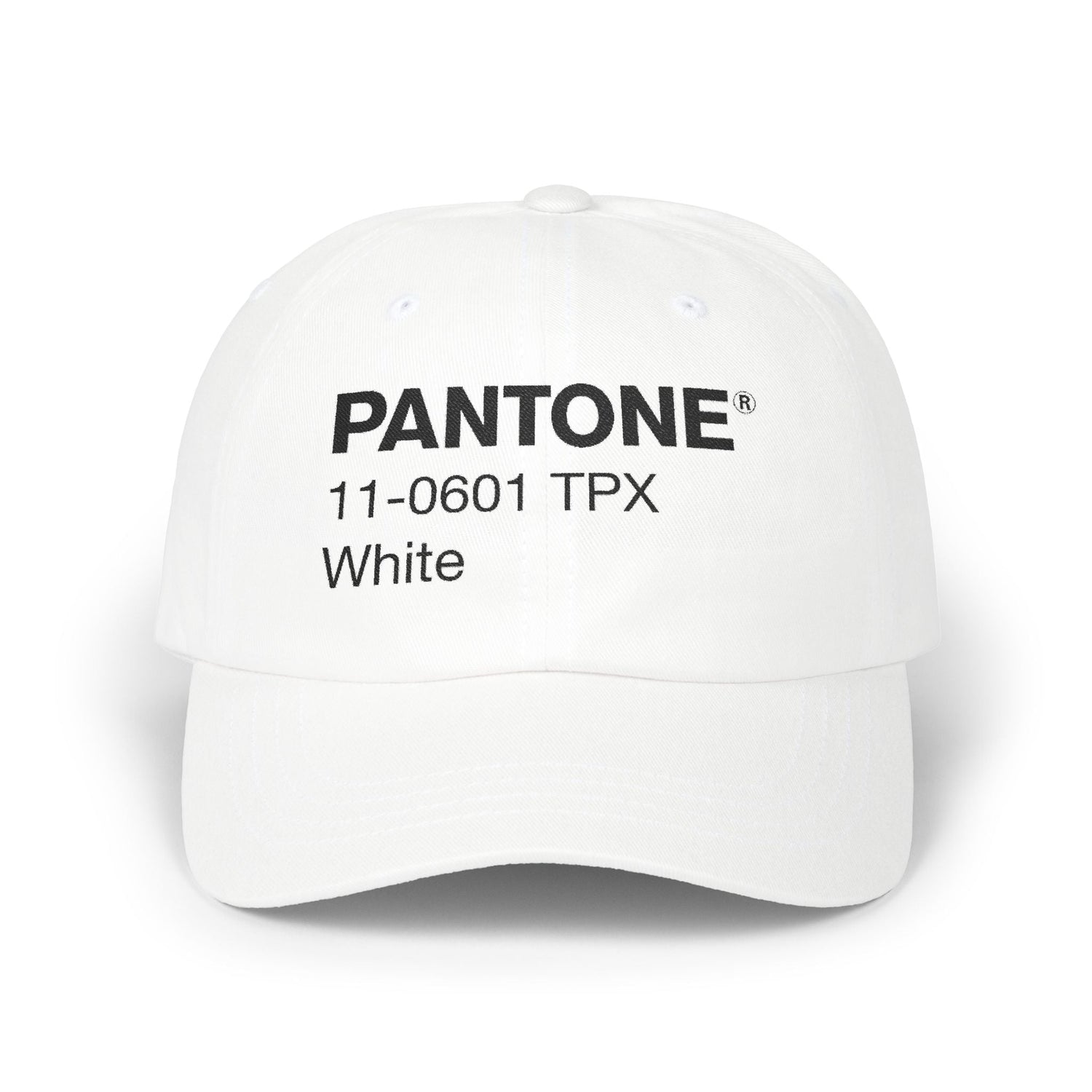 White Pantone Hat Printify