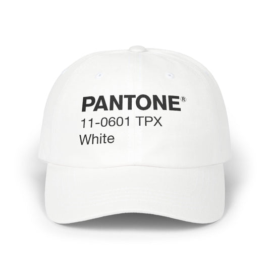 White Pantone Hat Printify
